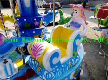 6 Seats Sea Animal Carousel Horse Rides Games