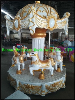 6 Seats Small Palace Style Carousel Coin Ride Roundabouts