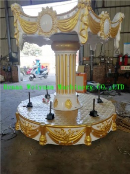 6 Seats Small Palace Style Carousel Coin Ride Roundabouts