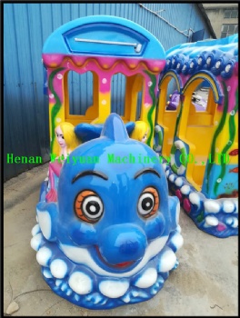Mini Electric Amusement Park Kids Sea Animal Track Train Rides