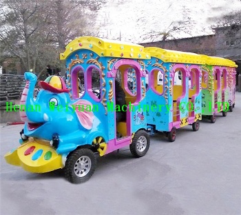 Amusement Park  Trackless Elephant Train for Children