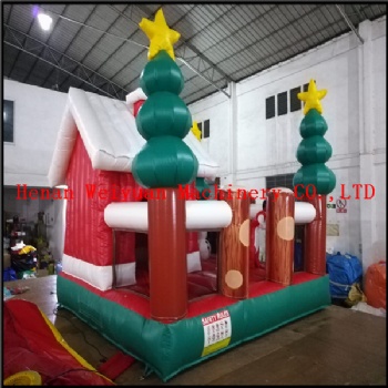 Customized Christmas  Inflatable Bouncer Slides