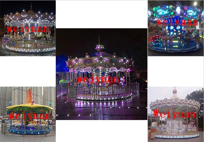 carousel horse  night pictures