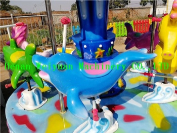 6 Seats Sea Animal Carousel Horse Rides Games
