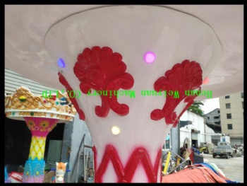 Coin Operated Musical Kids Christmas Carousel Merry Go Round