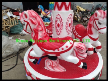 Coin Operated Musical Kids Christmas Carousel Merry Go Round