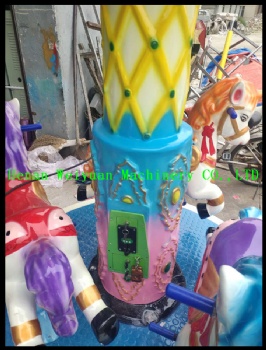 Indoor Mini  Coin Operated Carousel Horse Kids Rides