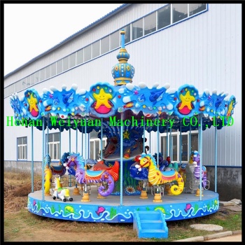 Entertainment  Kids Attraction Sea Horse Carousel Rides
