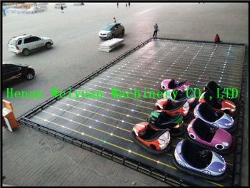 2seats  Steel Bumper Car with Floor for Kids