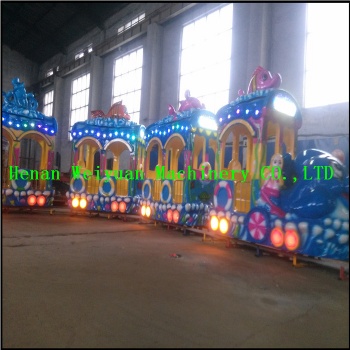 Mini Electric Amusement Park Kids Sea Animal Track Train Rides