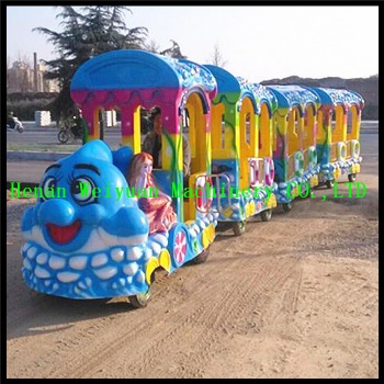 Fiberglass  Sea Animal Trackless Train Tourist Rides