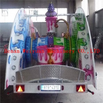 Coffee Cup Rides With Trailer Folded for Rent