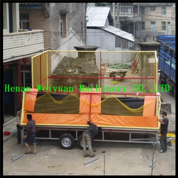 Mobile Inflatable Bungee Jumping Trailer Trampoline 