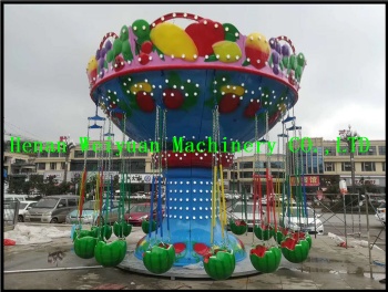 16 Seats Kids Family Rides Watermelon Flying Chair