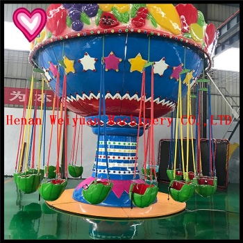 16 Seats Kids Family Rides Watermelon Flying Chair