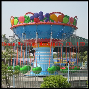 Kids Family Rides Fruit Flying Chair Mini Swinger